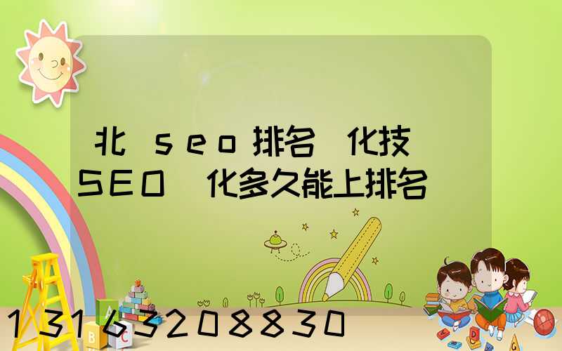 北侖seo排名優化技術(SEO優化多久能上排名)