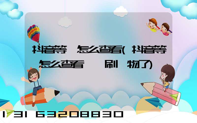 抖音等級怎么查看(抖音等級怎么查看給誰刷禮物了)